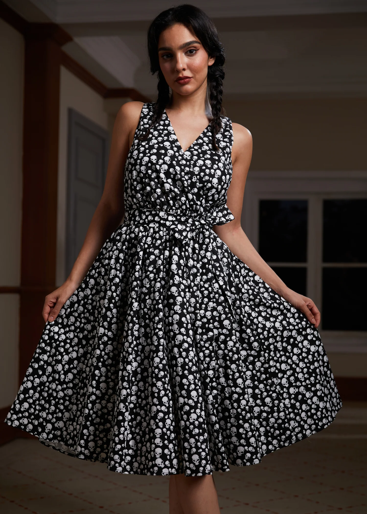 Instant Energy Faux-Wrap Dress - Olabens