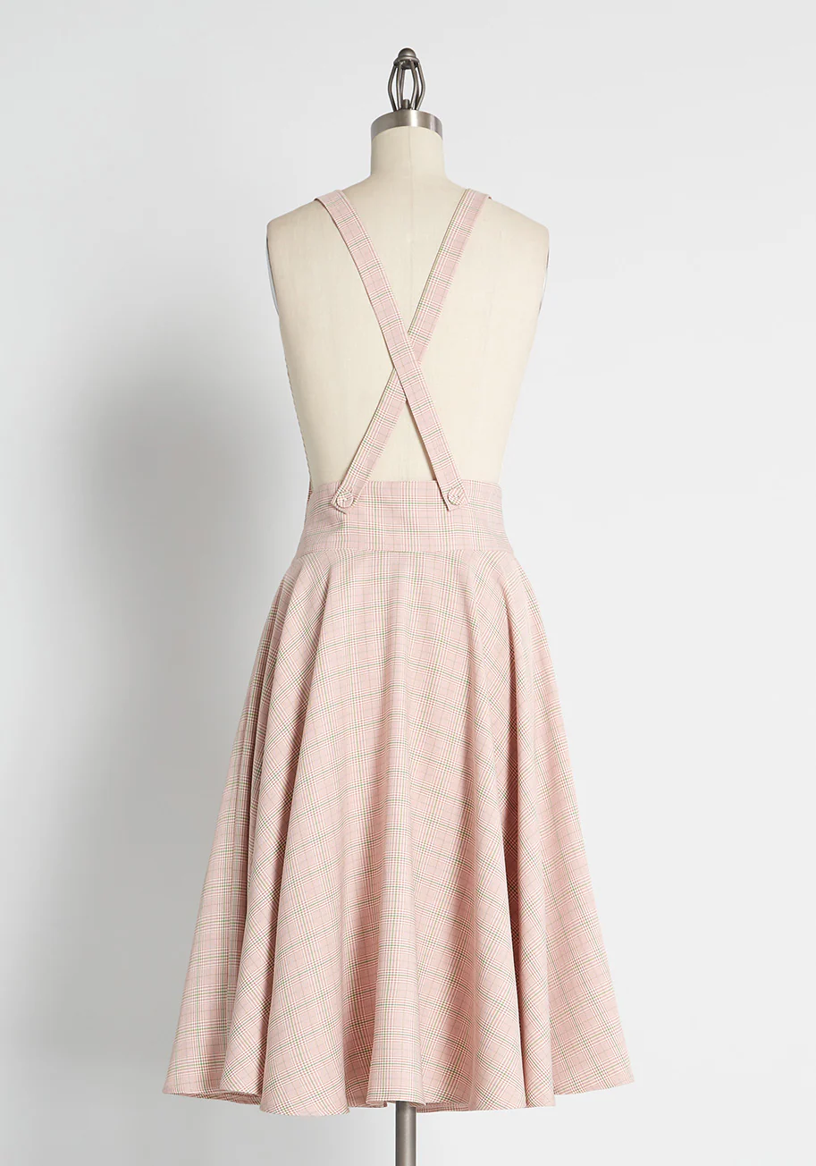 Sentimental and Sweet Plaid Jumper - Olabens