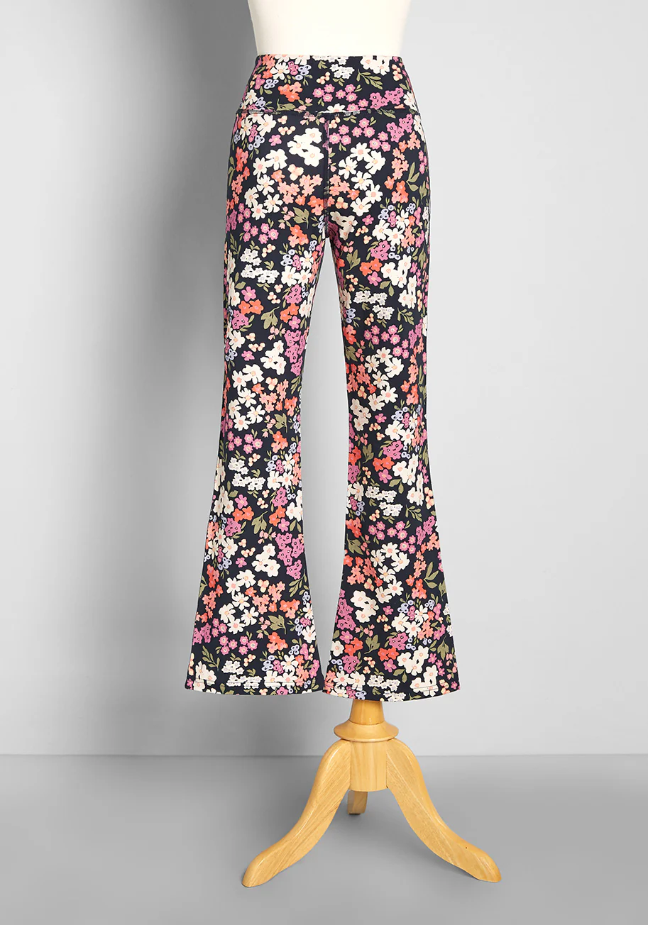Welcome To Bloom Town Flare Pants - Olabens