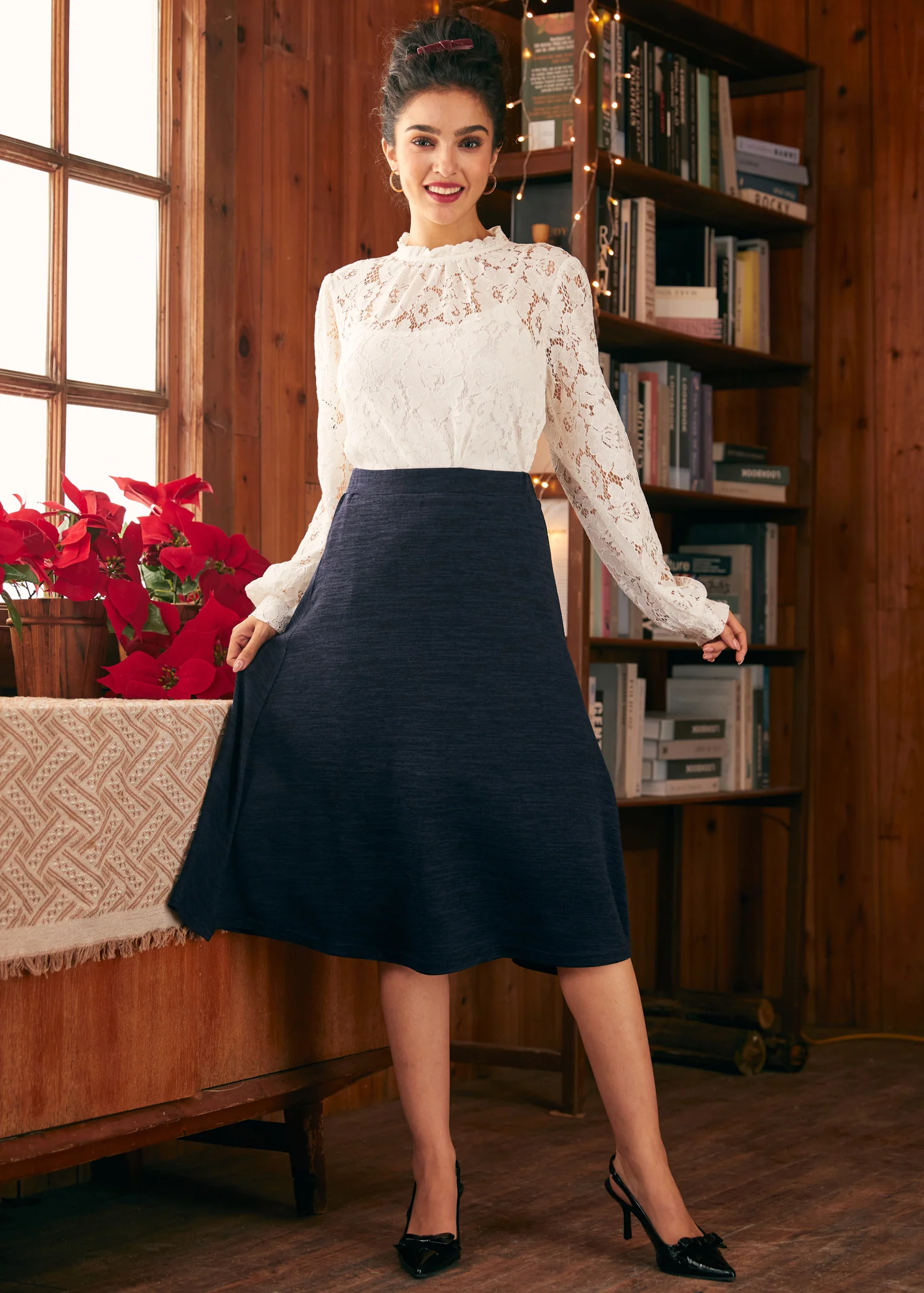 Excellence Attained Knit Midi Skirt - Olabens