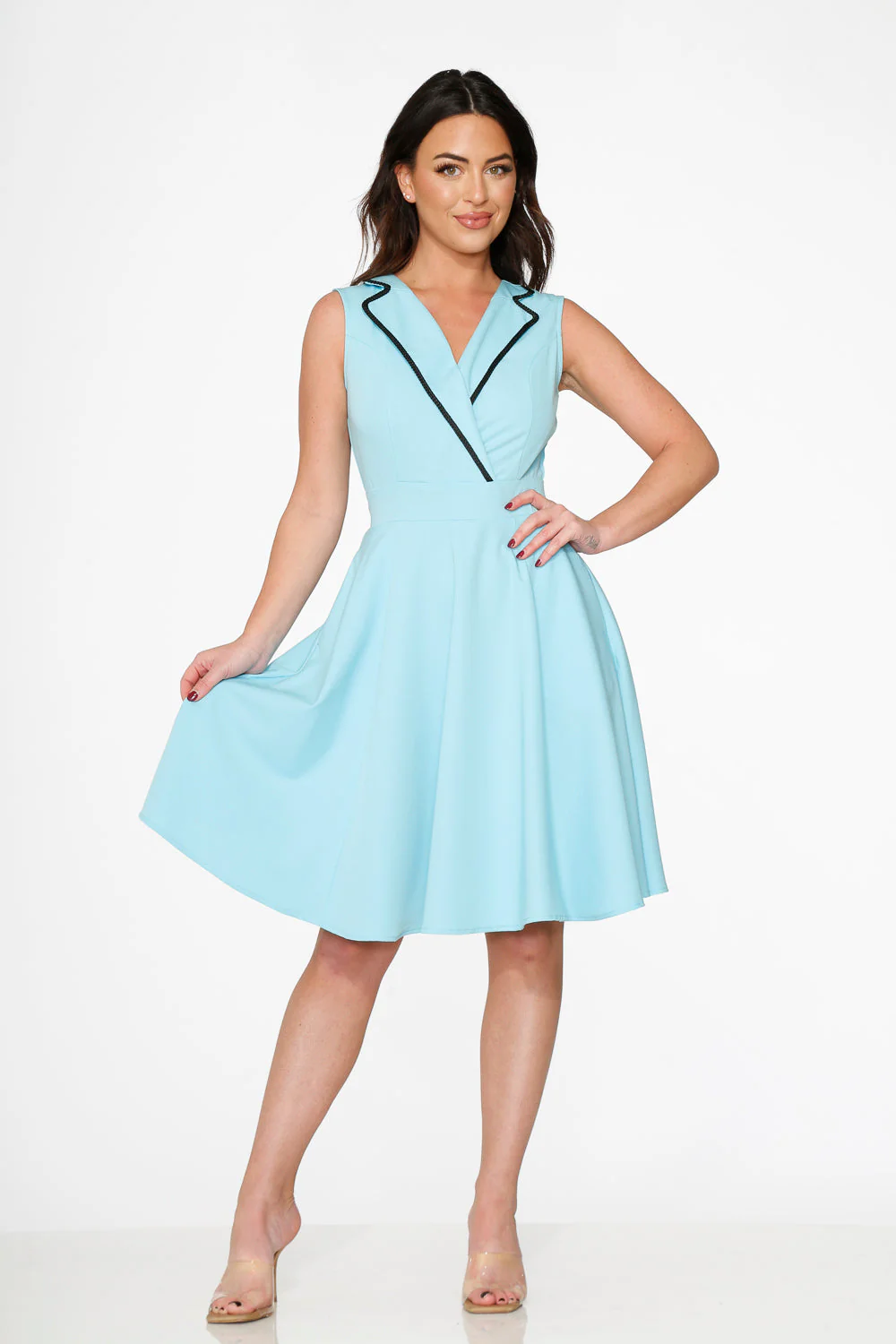 Blue Jenny Swing Dress - Olabens