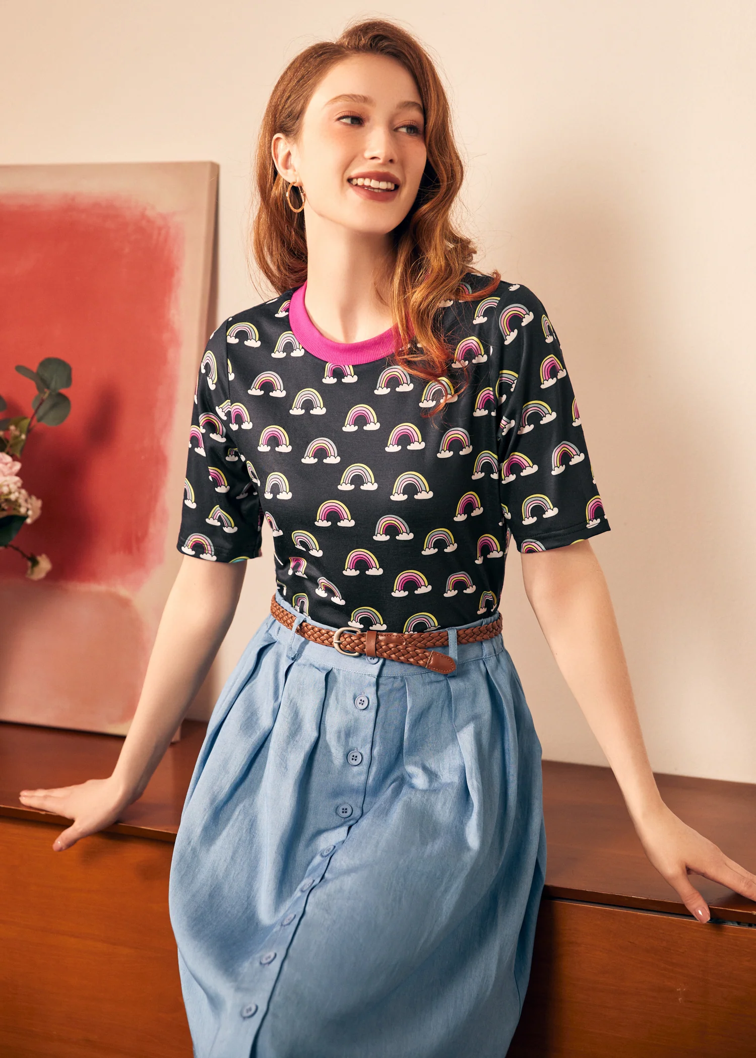 Lucky Charm Rainbow Tee - Olabens