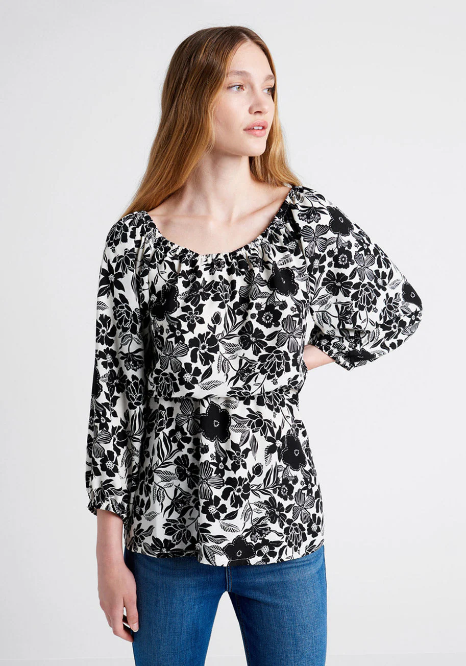 With A Light Heart Peplum Top - Olabens