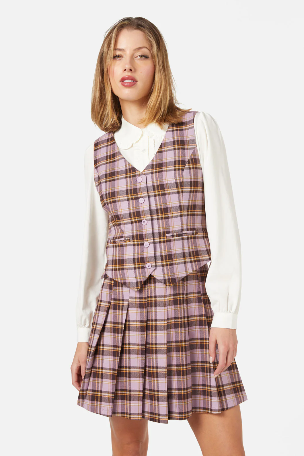 Jeannie Check Vest - Olabens