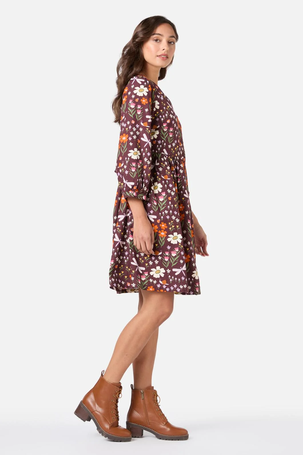 Garden Life Button Front Dress - Olabens