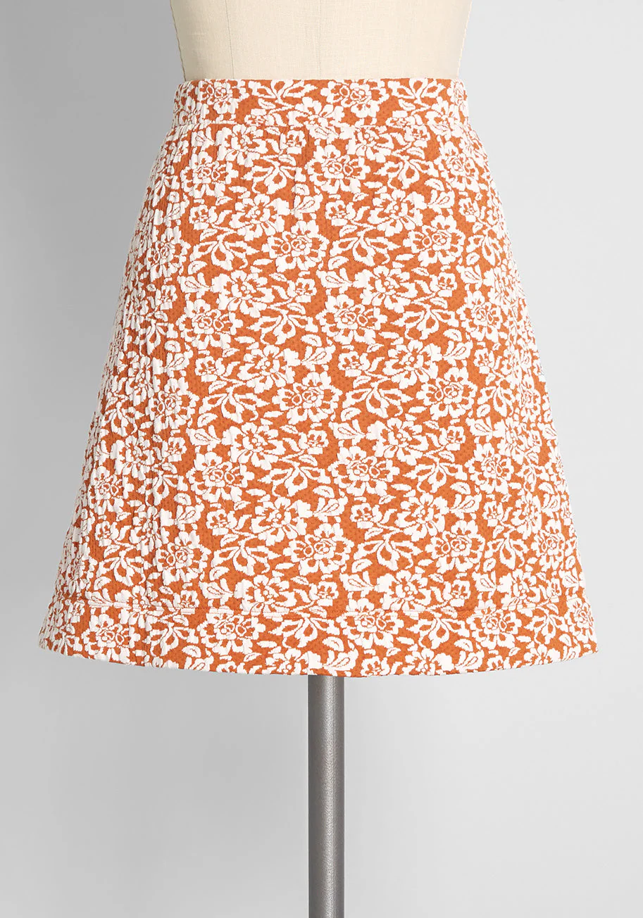 Ready, Rosette, Go! Knit A-Line Skirt - Olabens