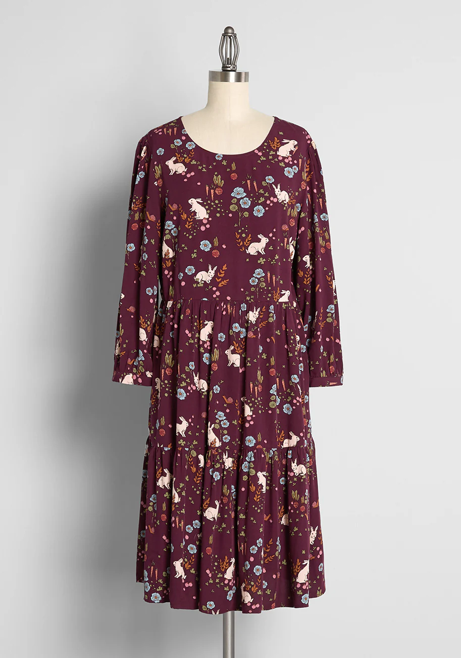 Isnyt x Princess Highway Befitting Bunnies Tiered Dress - Olabens