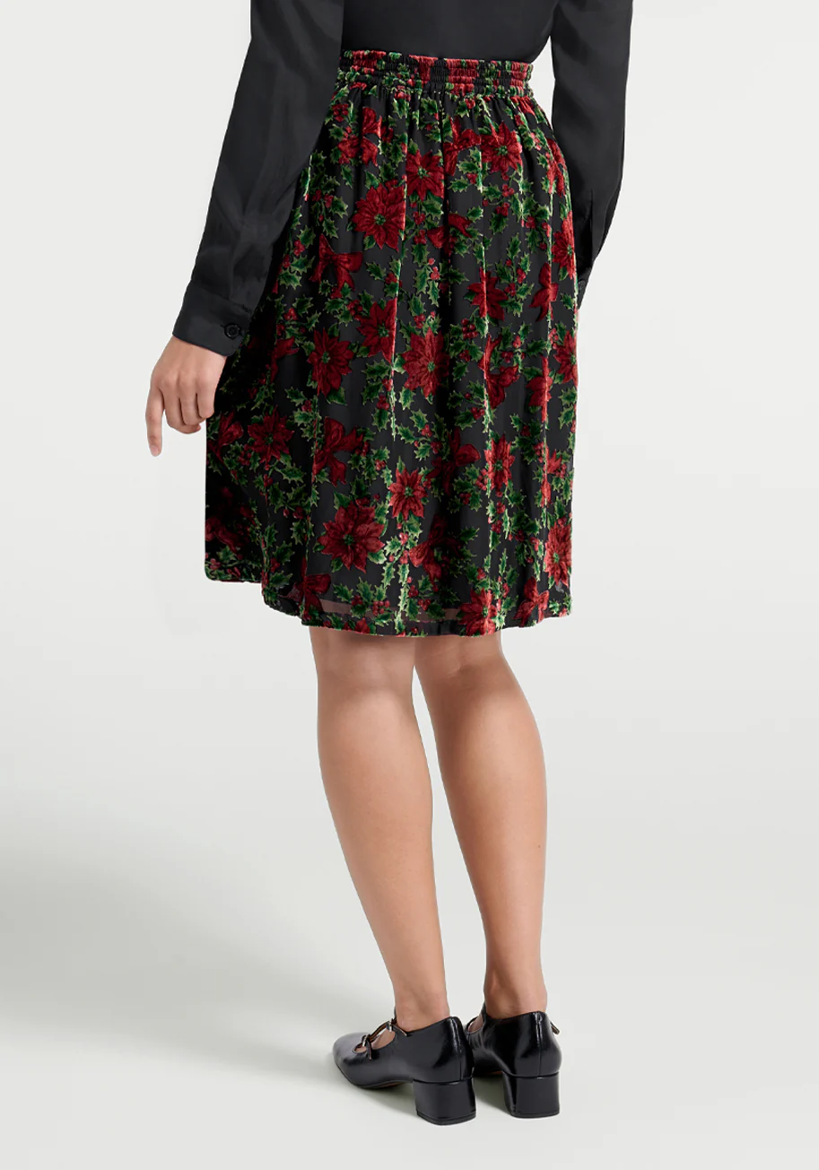 More Than Charming Velvet Skirt - Olabens