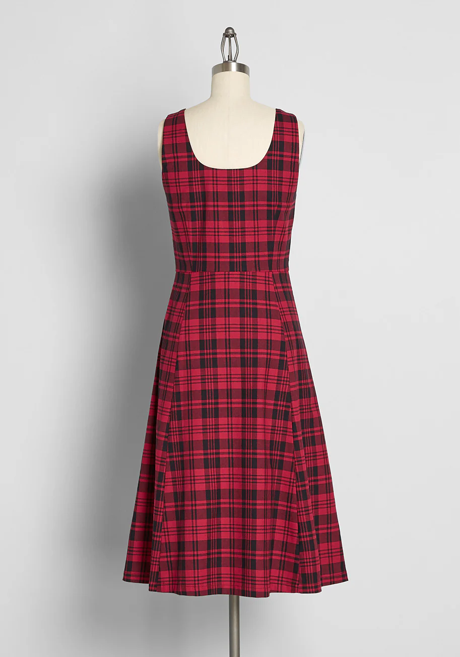 Buckle Up, Baby! Plaid Jumper - Olabens