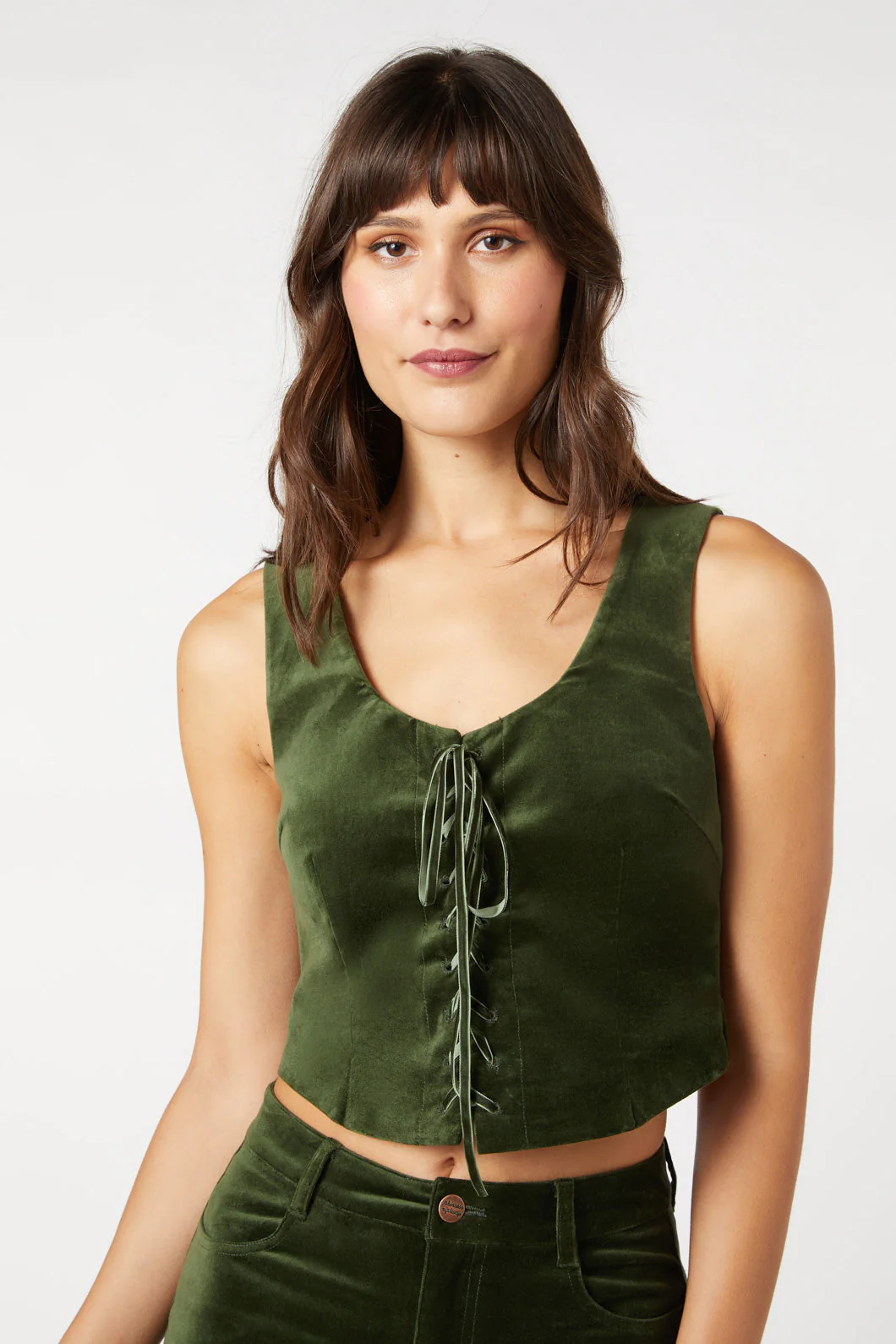 Sadie Velvet Vest - Olabens