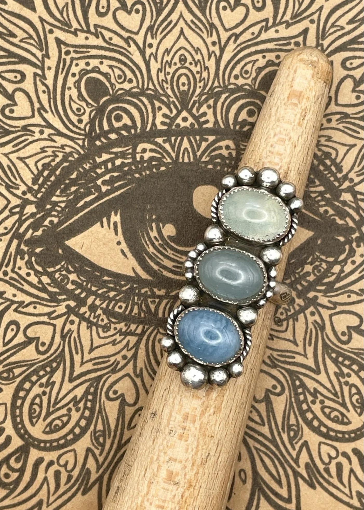 Sterling Silver Aquamarine Ring - Olabens