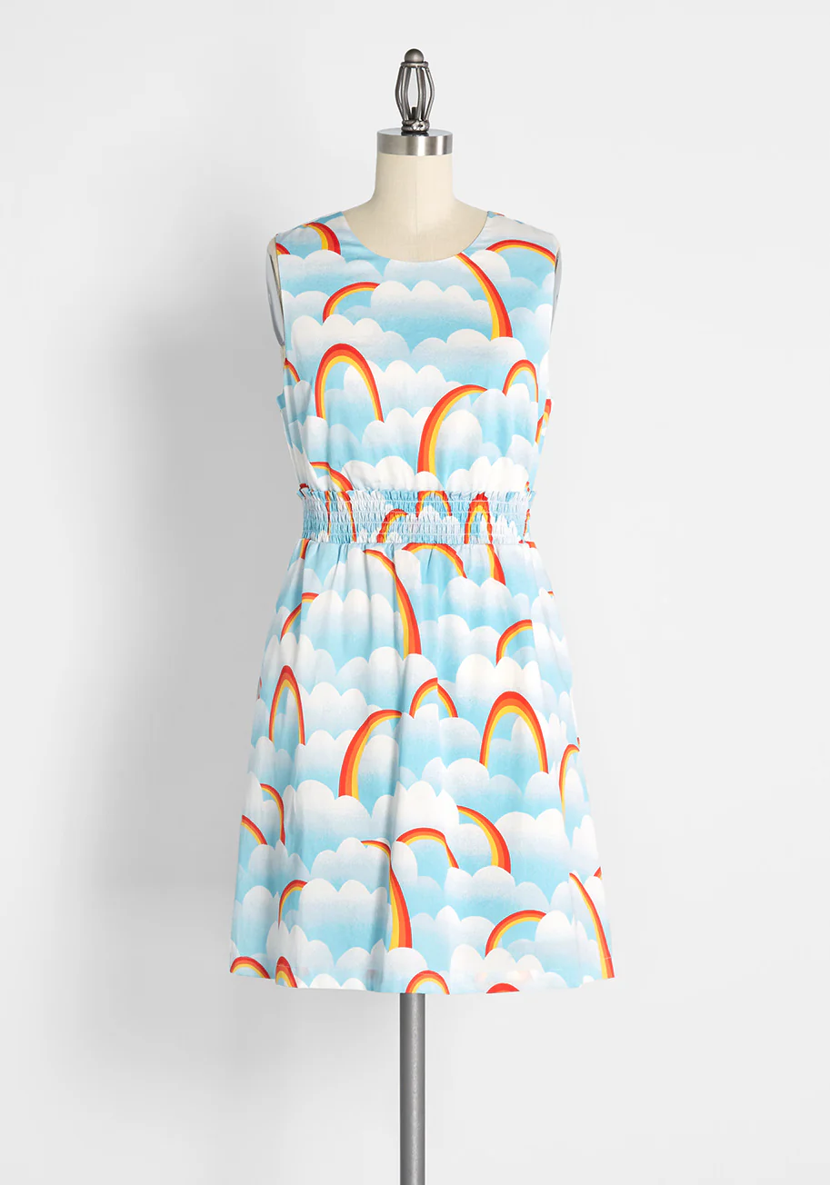 Dreamscape Sky Park Fit and Flare Dress - Olabens