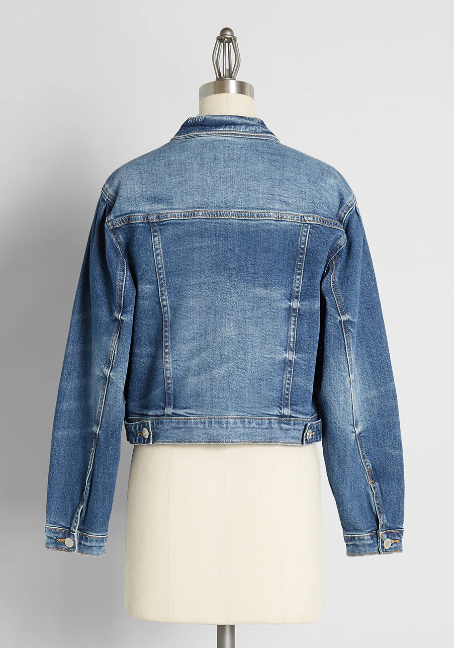 Ballooning Confidence Denim Jacket - Olabens