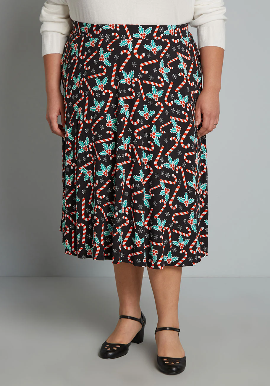 Excellence Attained Knit A-Line Skirt - Olabens