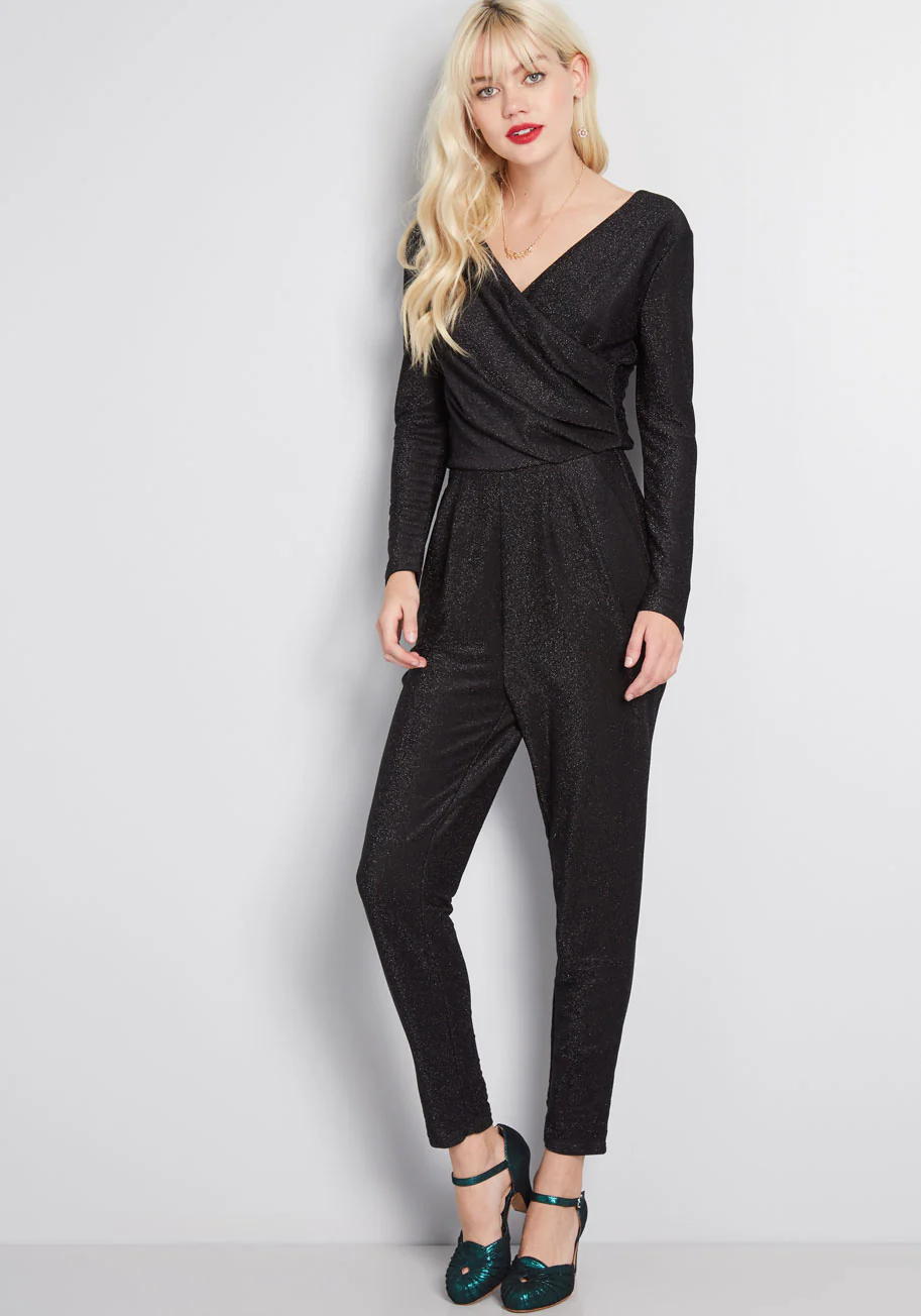 Spied Your Shine Sparkle Jumpsuit - Olabens