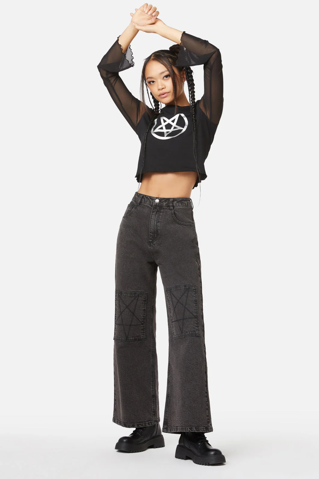 The Astral Wide Leg Jeans - Olabens