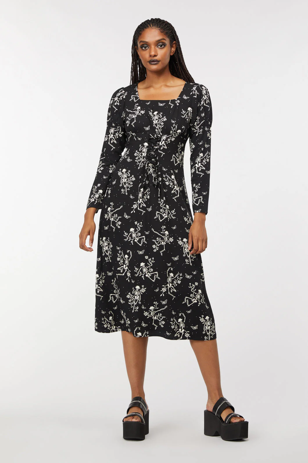 Garden Skelly Dress - Olabens
