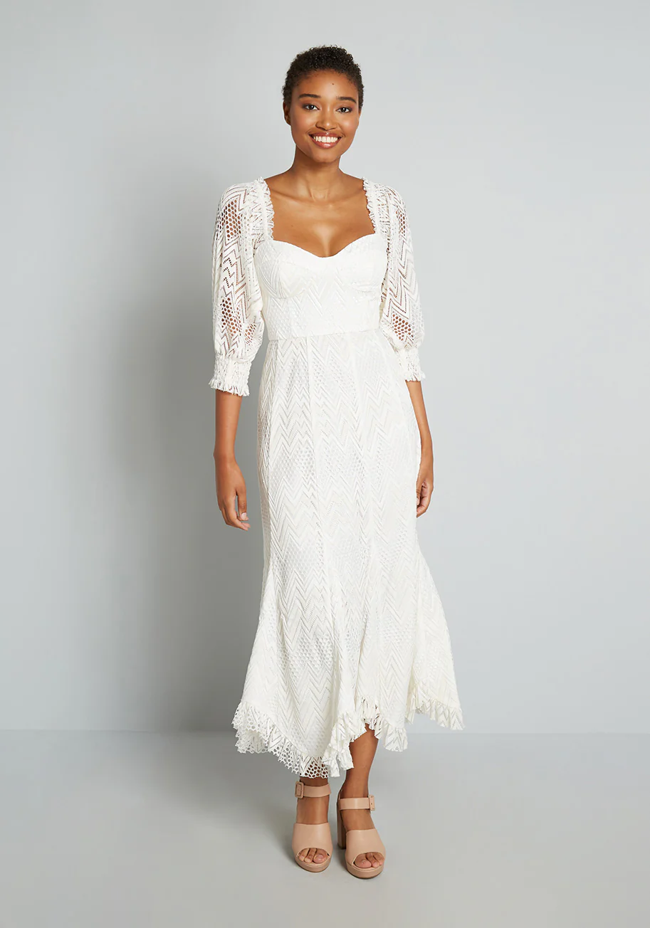 You Are a Vision Crochet Maxi Dress - Olabens