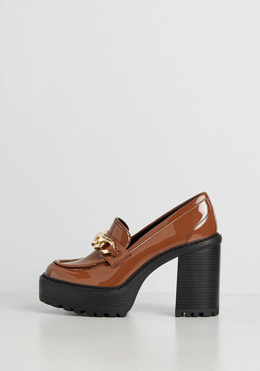 Chained Down Platform Heel - Olabens