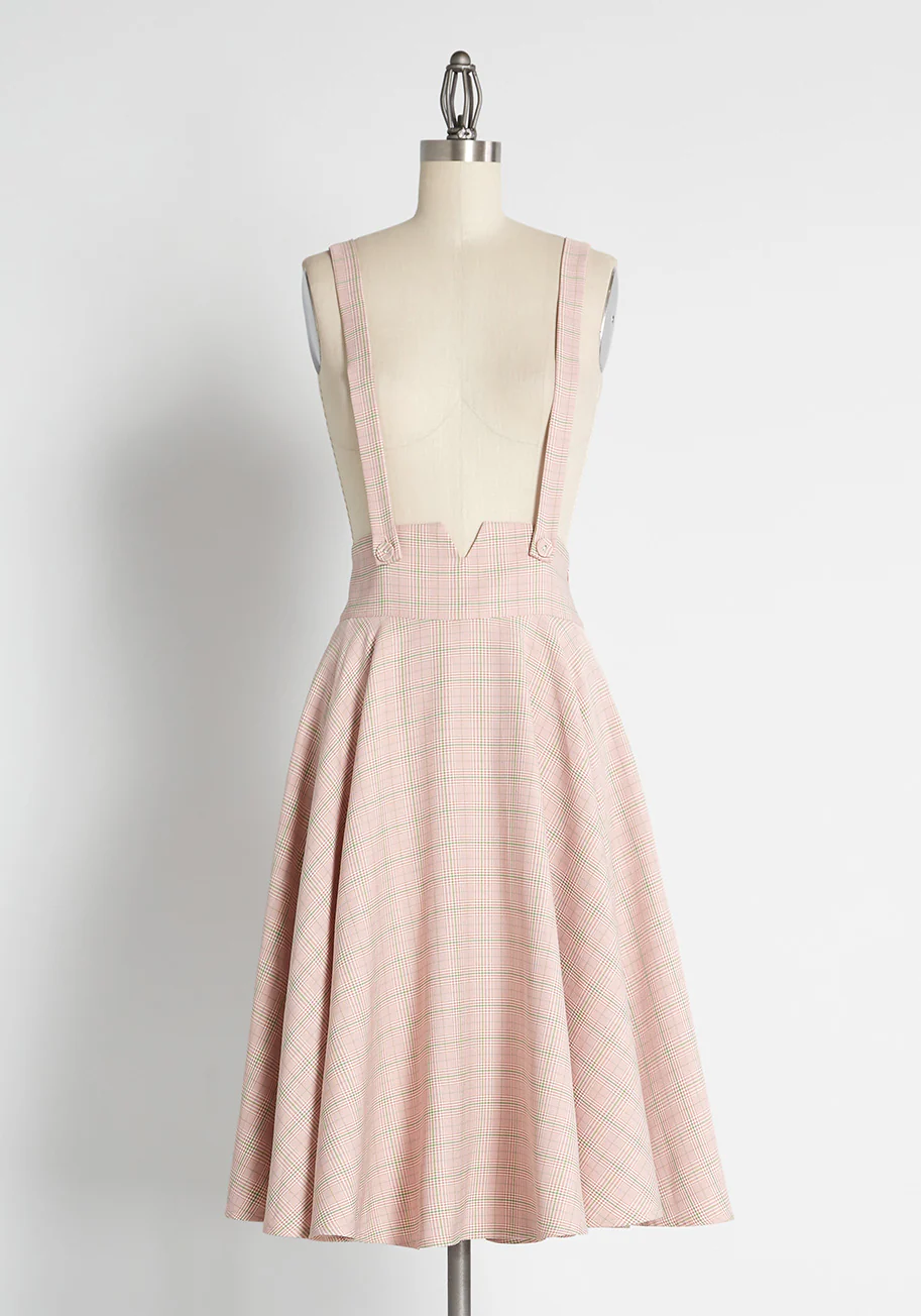 Sentimental and Sweet Plaid Jumper - Olabens