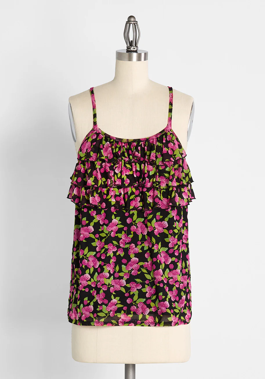 Drenched in Ruffles and Raspberries Camisole - Olabens