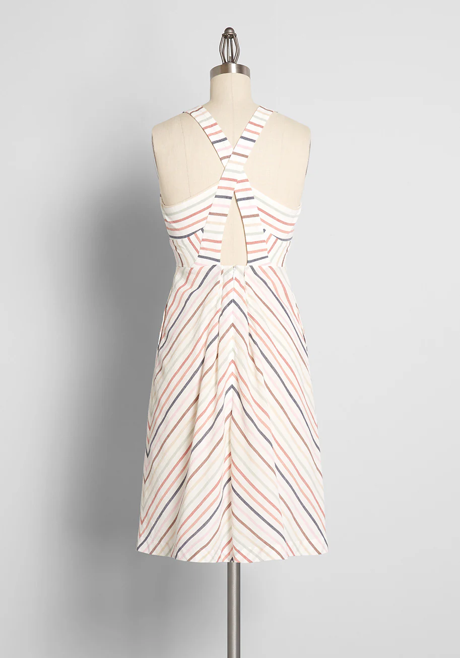 Sunset Cruise Just For You Fit and Flare Dress - Olabens