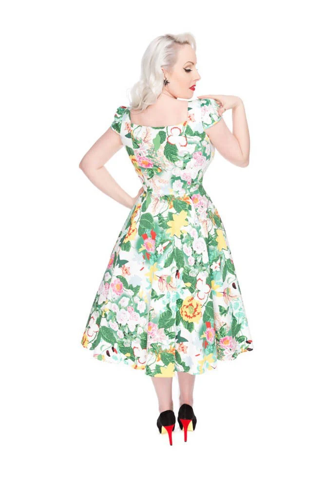 Fern Garden Swing Dress - Olabens
