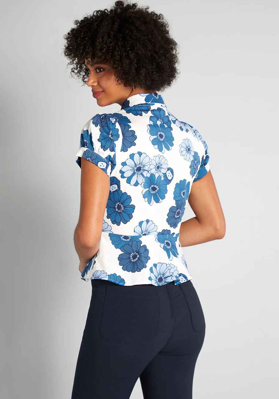 Isnyt x Collectif Beauty of All Things Button-Up Blouse - Olabens