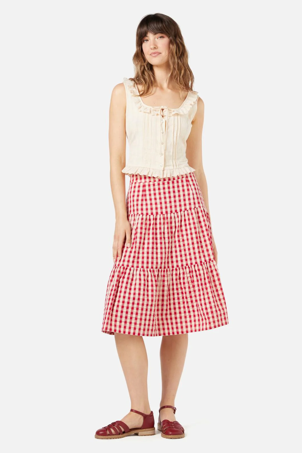 Greta Check Skirt - Olabens