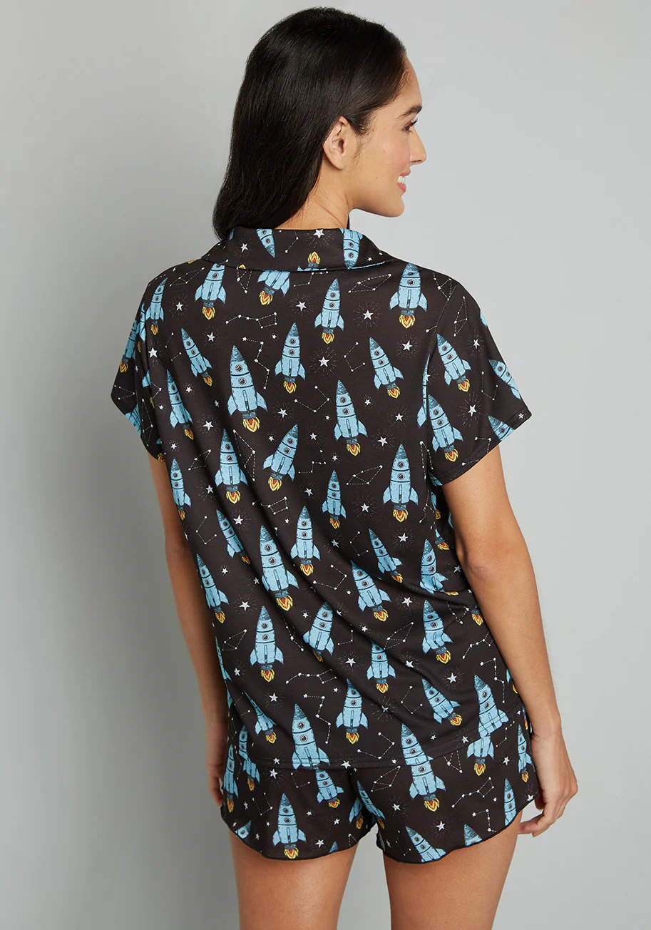 Bedtime Blast Off Pajama Set - Olabens