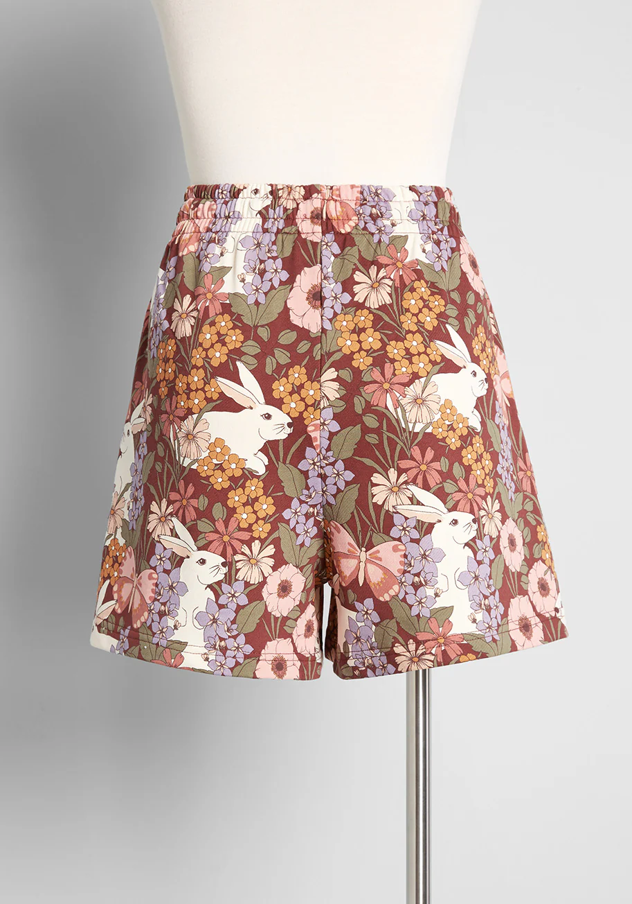 Hopping Good Time Drawstring Shorts - Olabens