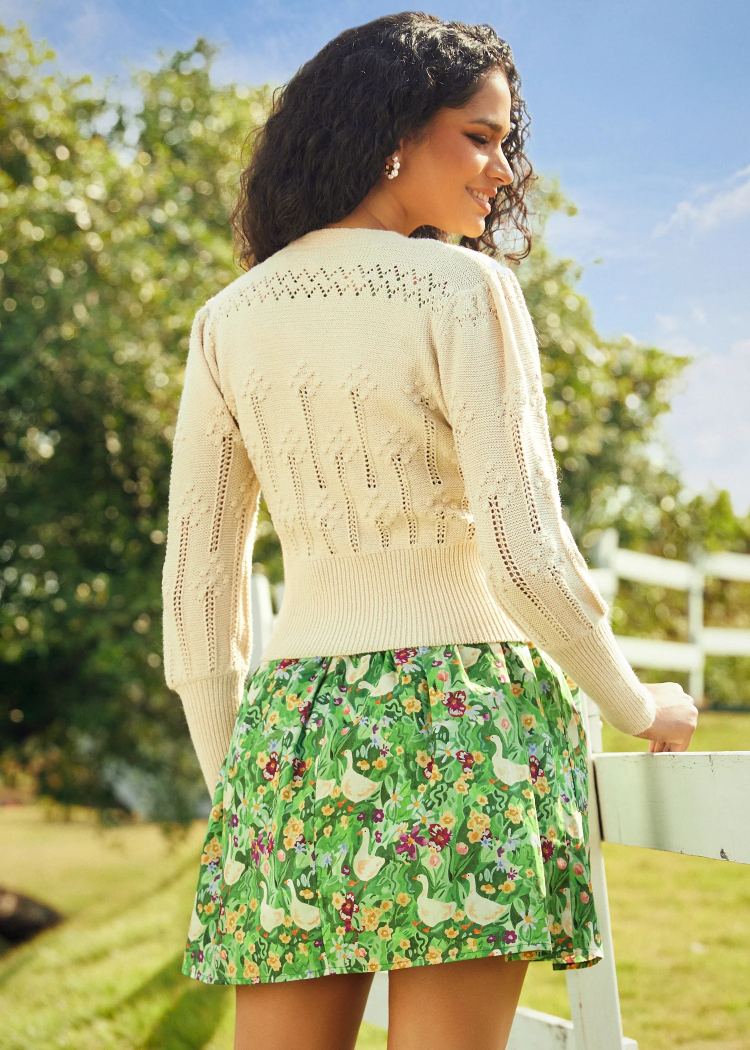 Picnic in the Park V-Neck Cardigan - Olabens