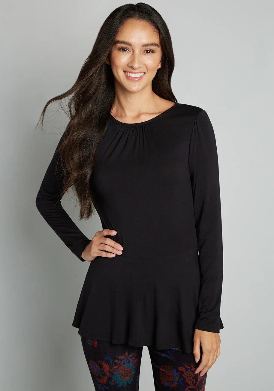 Full Of Purpose Peplum Top - Olabens