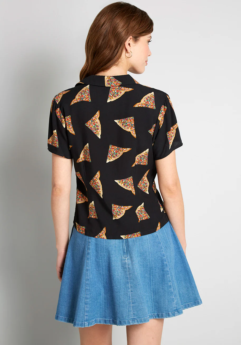 Making That Fairy Bread Button-Up Top - Olabens
