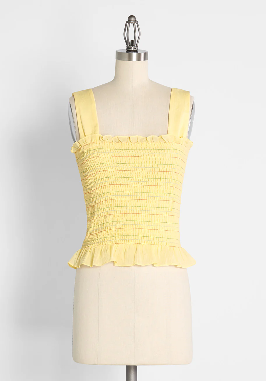 Hot Fun in the Summertime Smocked Tank Top - Olabens