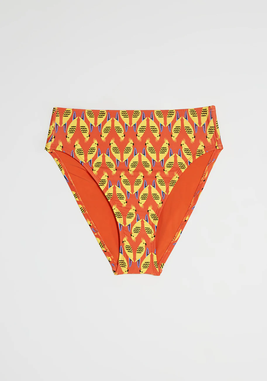 The Franky High-Waisted Bikini Bottom - Olabens