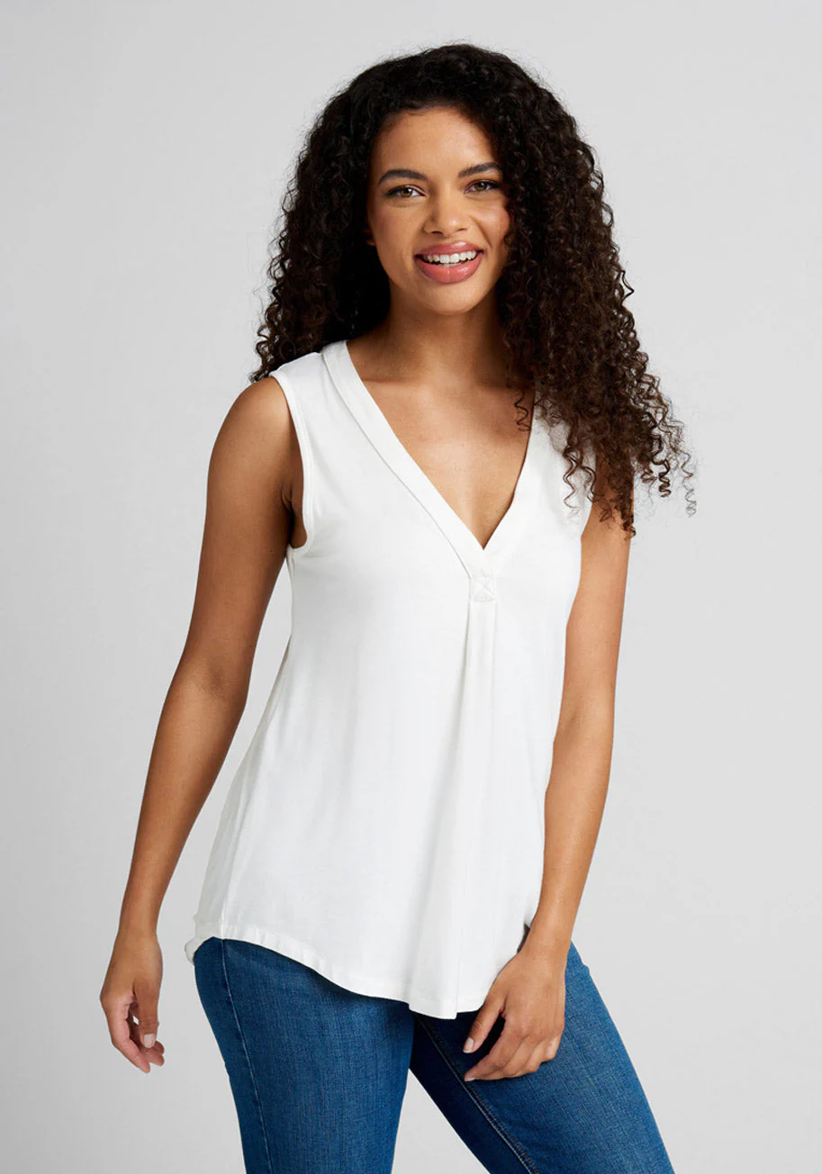 A Welcome Change Sleeveless Top - Olabens