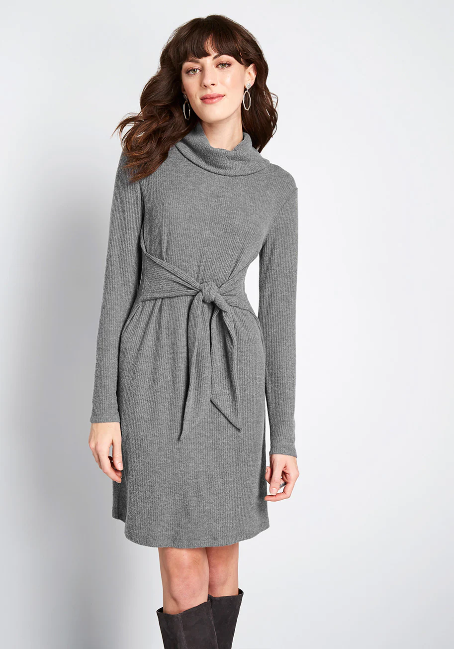Cowl On Me Sweater Dress - Olabens