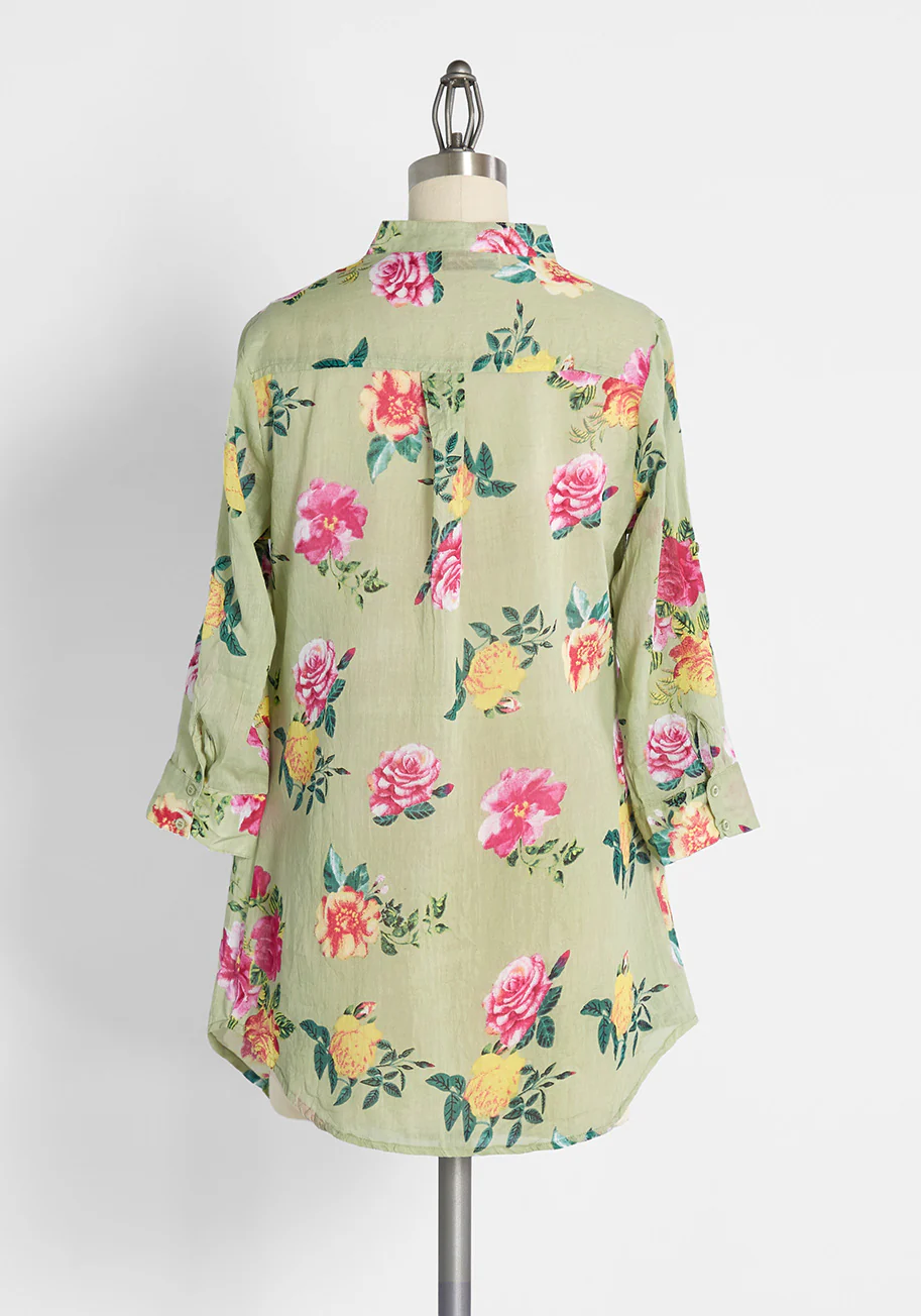 Back Road Ramble Cotton Tunic - Olabens