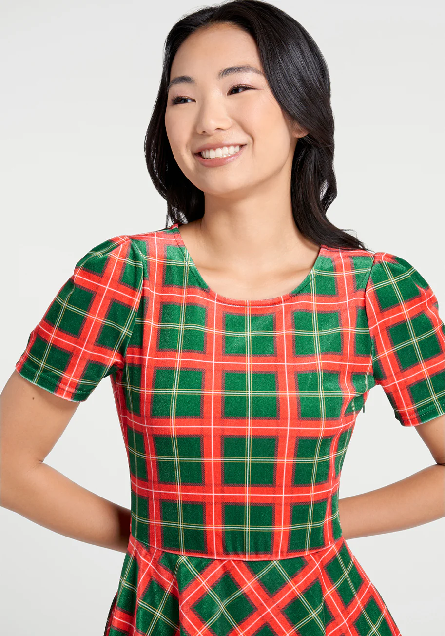 Party Favors Fit-and-Flare Dress - Olabens