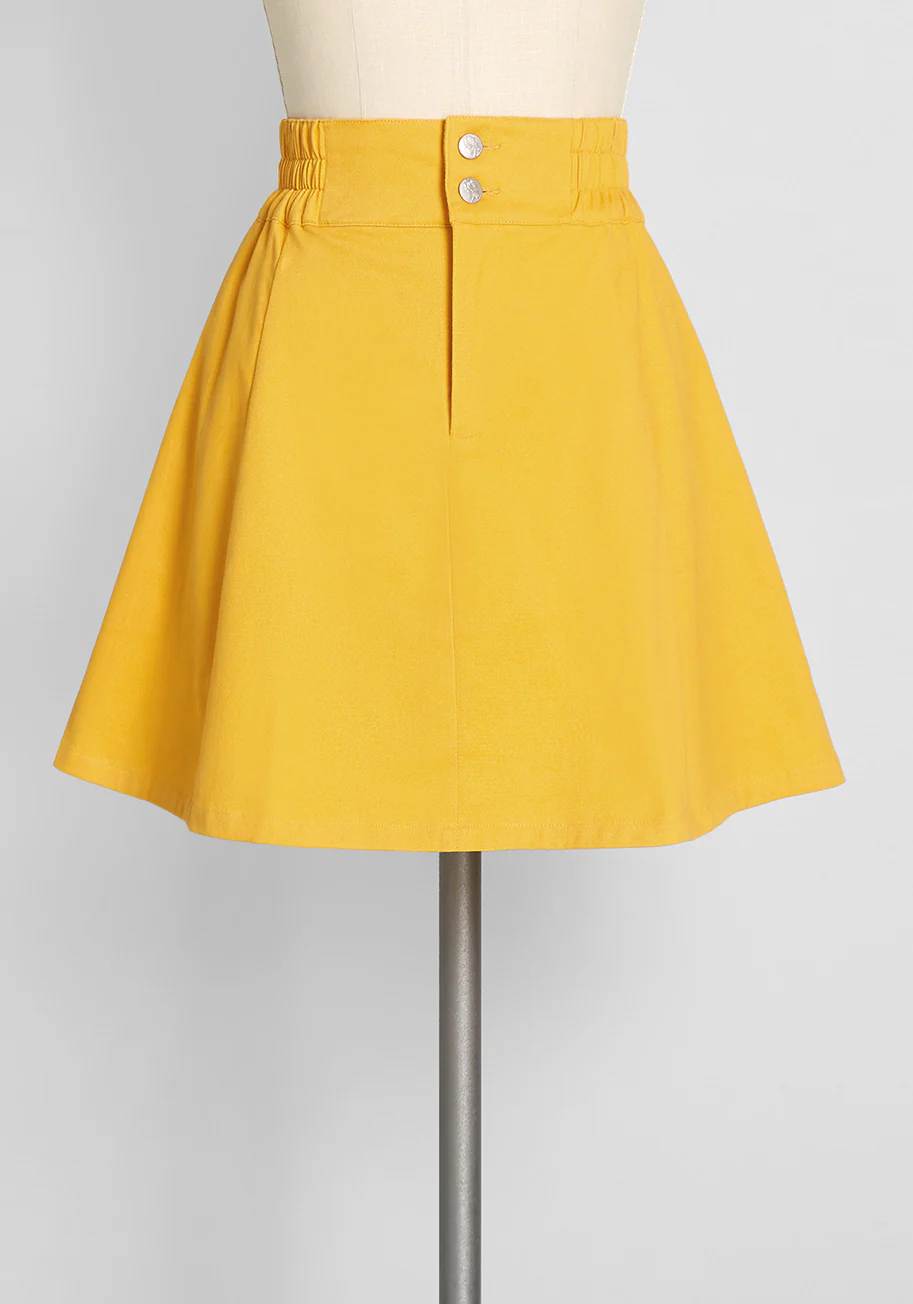 The Bright Is Right Skater Skirt - Olabens