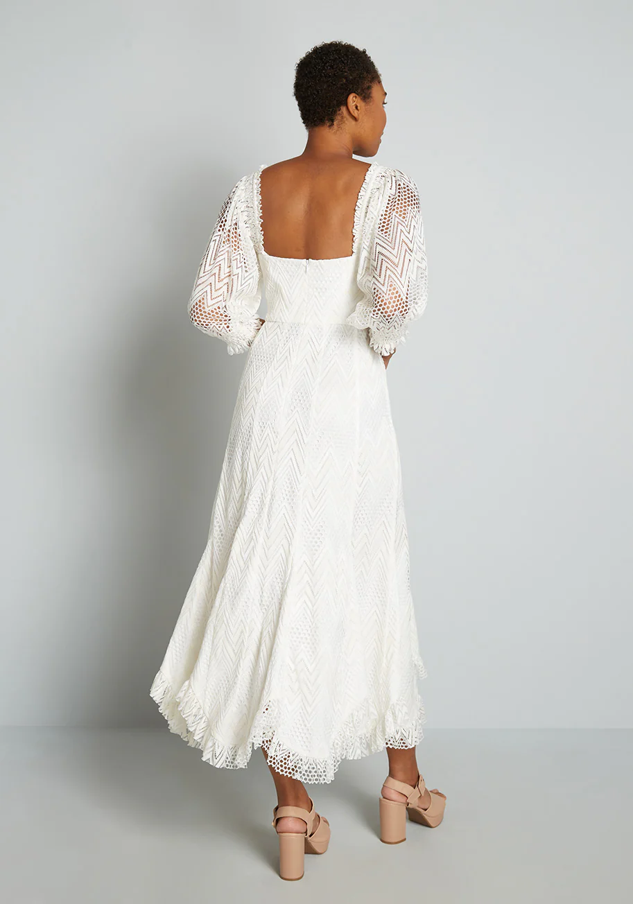 You Are a Vision Crochet Maxi Dress - Olabens