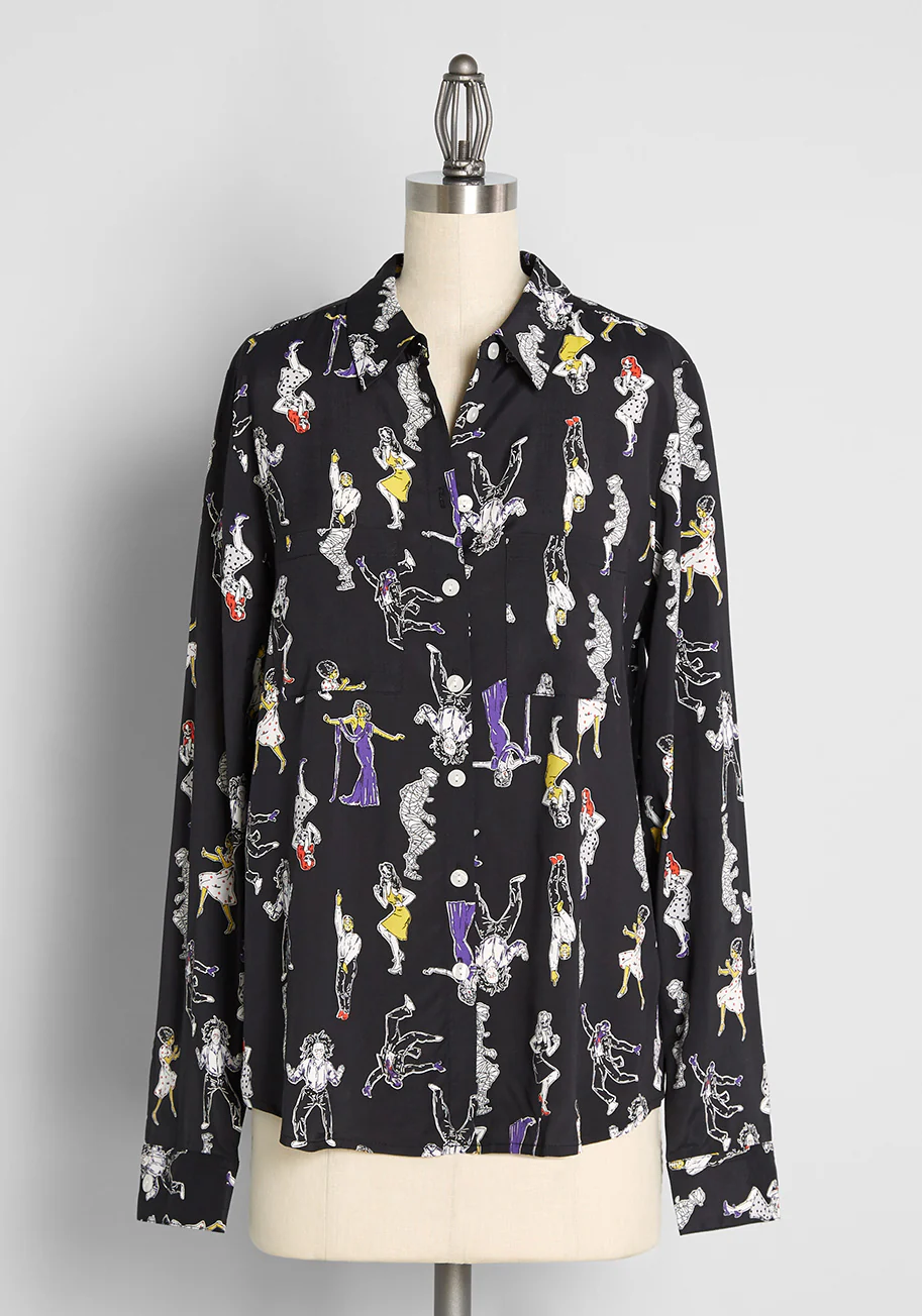 Pristine Dreams Button-Up Shirt - Olabens