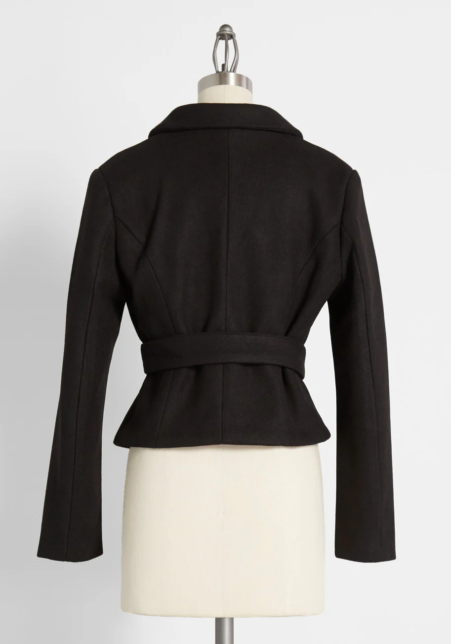 All Wrapped Up Belted Jacket - Olabens
