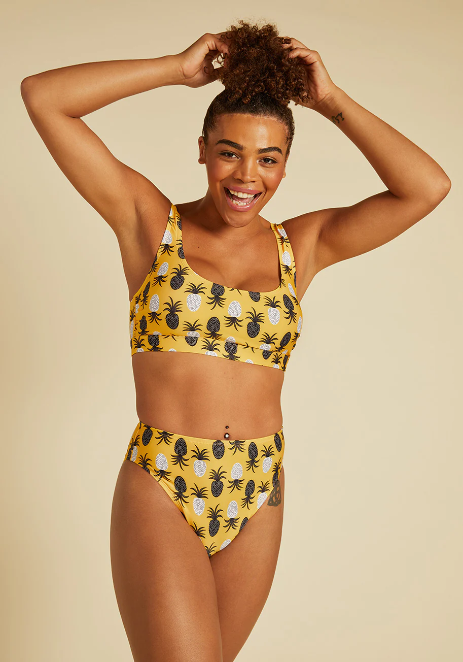The Franky High-Waisted Bikini Bottom - Olabens