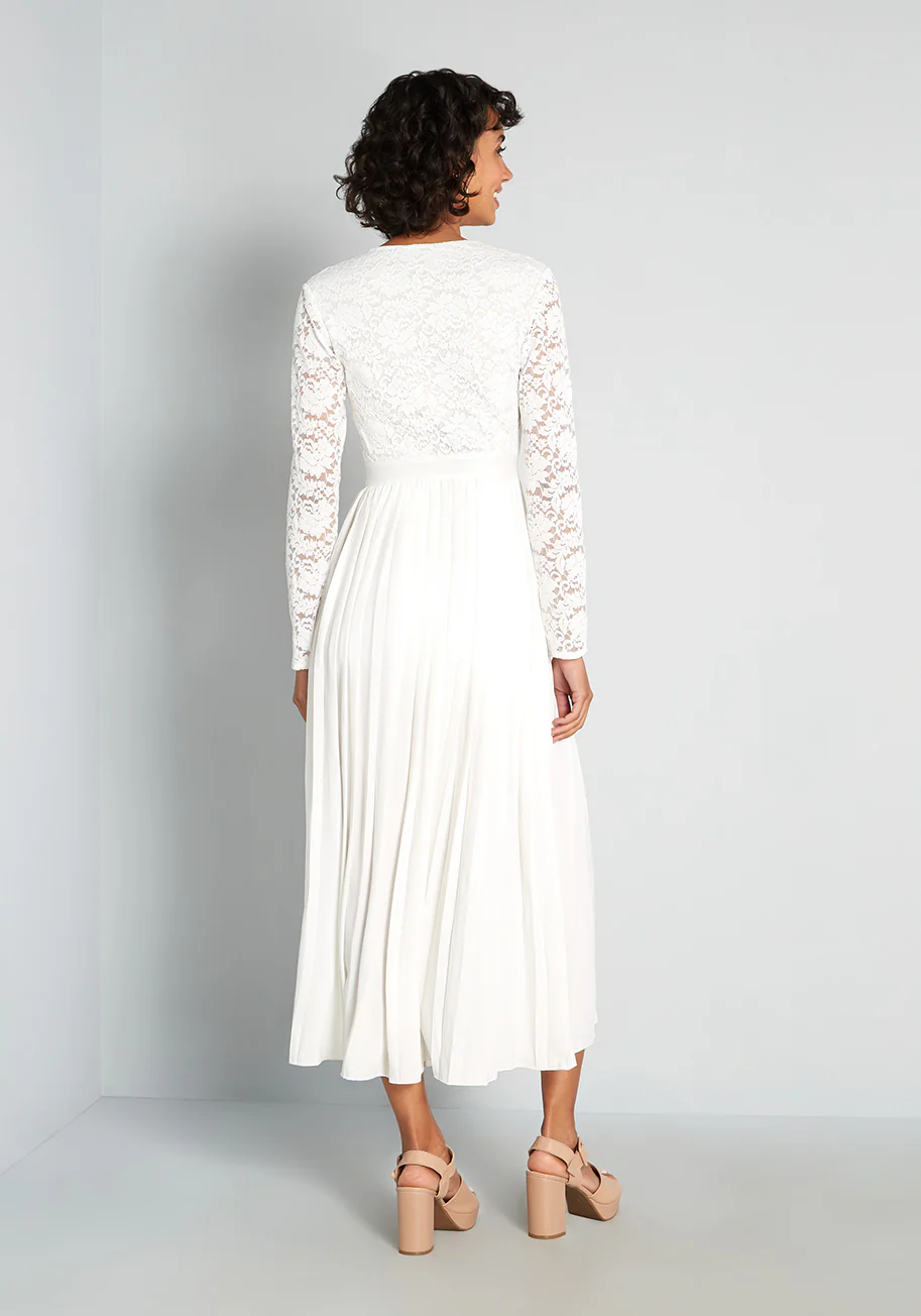 Lacing Down the Aisle Maxi Dress - Olabens
