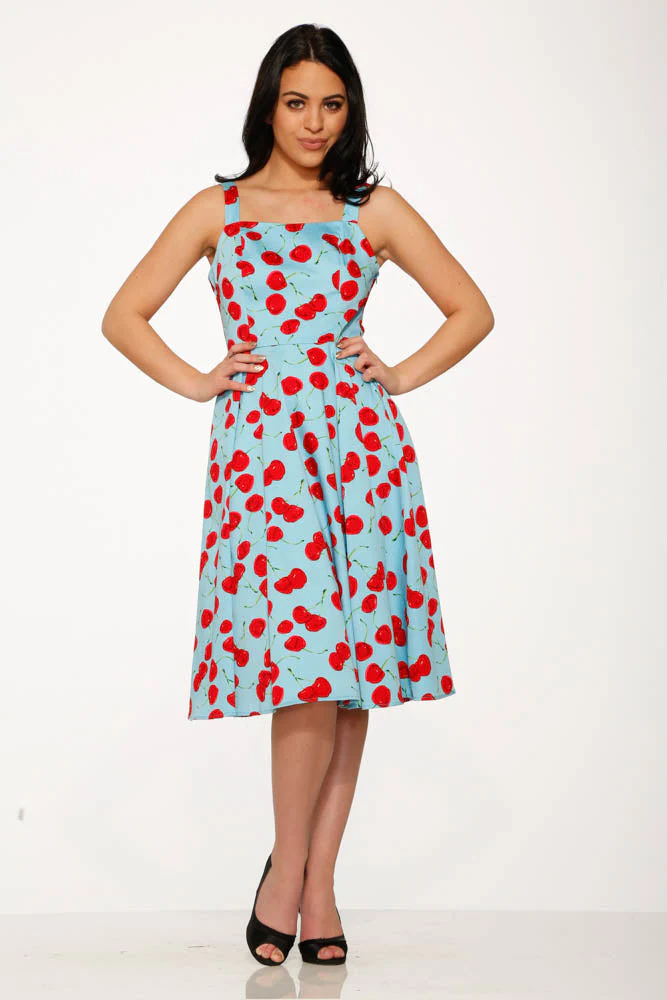 3466 Martina Cherry Swing Dress - Olabens