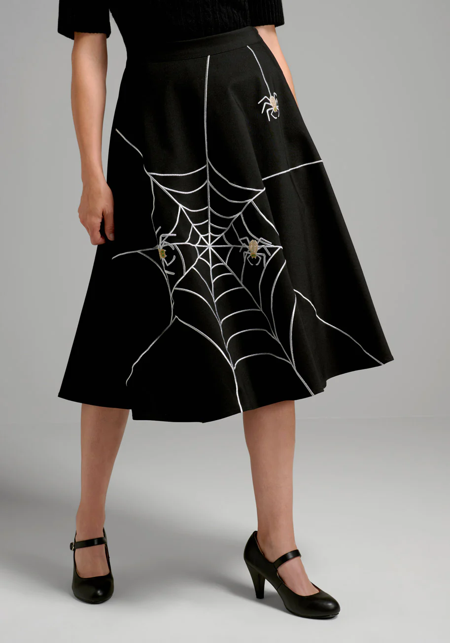 Just This Sway A-Line Skirt: Spooky Edition! - Olabens