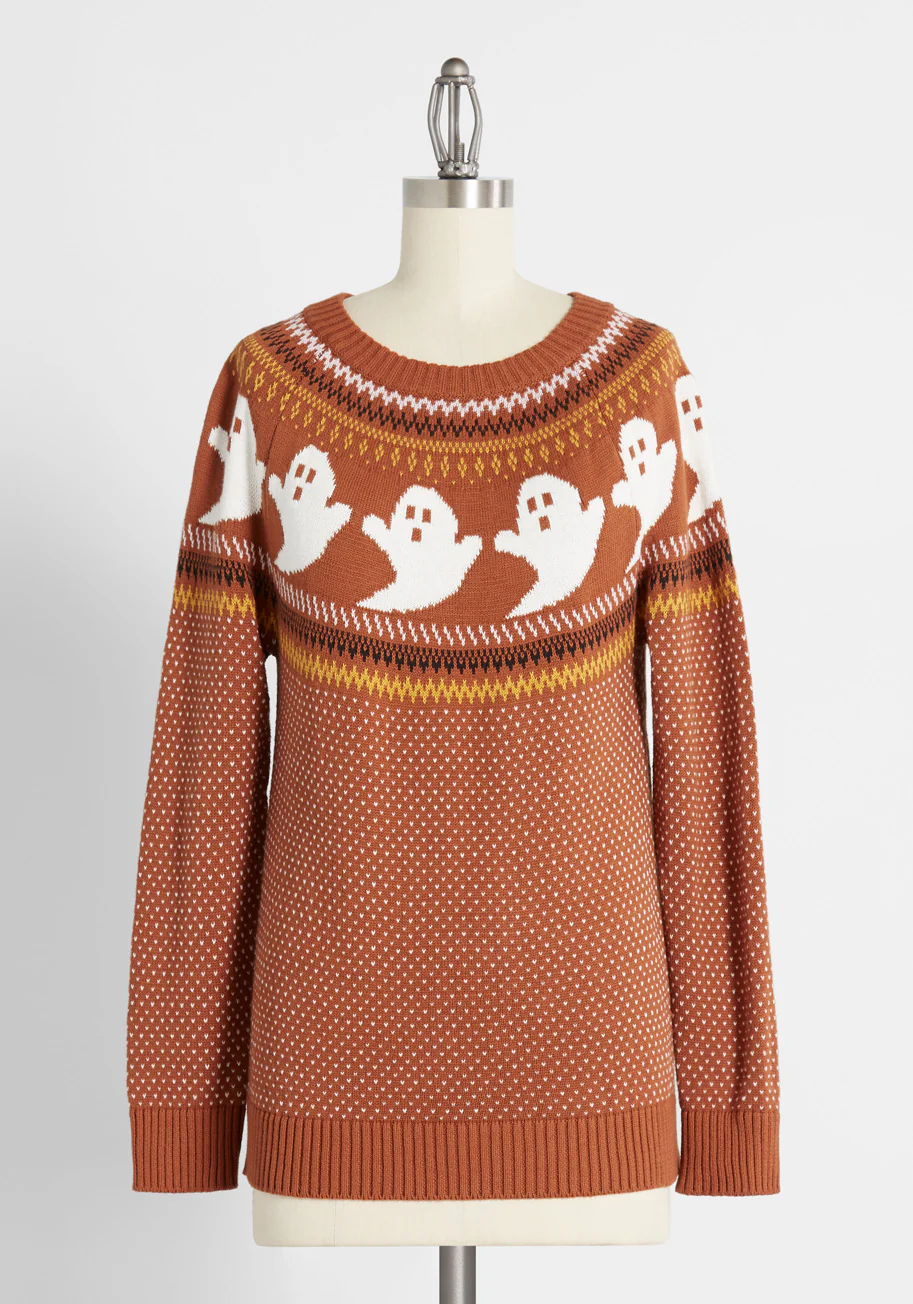 You've Been Ghosted Fair Isle Sweater - Olabens
