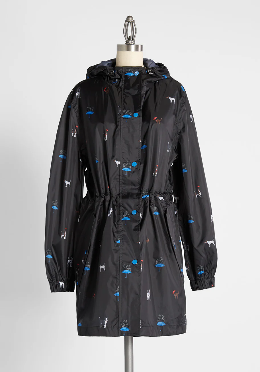 Pouring Cats and Dogs Rain Jacket - Olabens